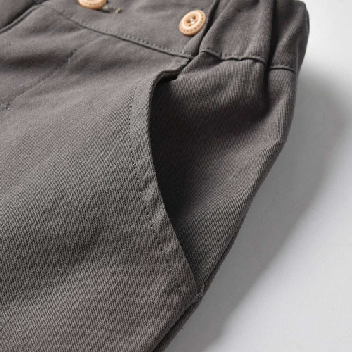 Pantalones Con Tirantes De Manga Larga Y Suave Para Niños, R