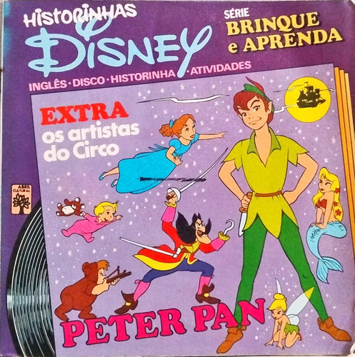 Peter Pan Compacto Historinhas Disney Livreto + Vinil 55