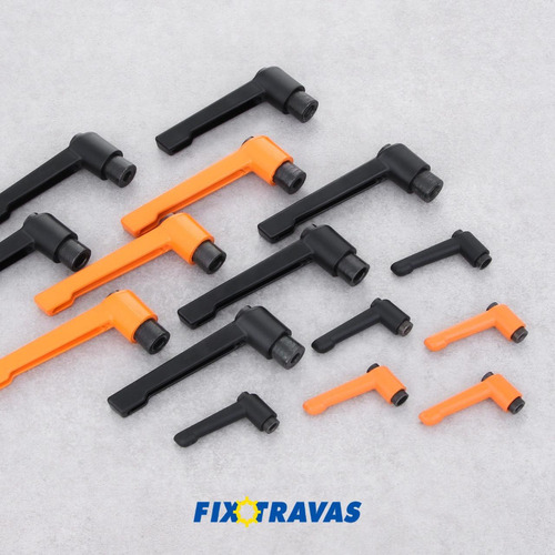Manipulo Alavanca Trava Zamak 45mm Fêmea Rosca M5 - Kit 5