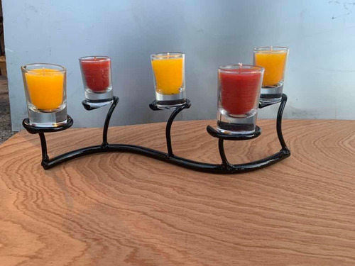 Centro De Mesa Con Velas