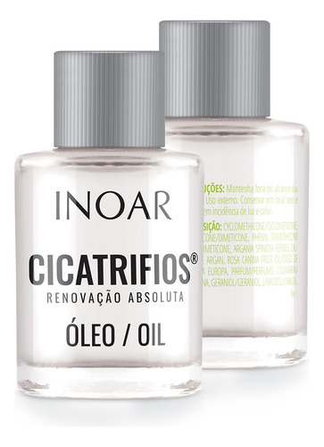 Kit 02 Óleo Capilar Cicatrifios Renovação Absoluta Inoar 7ml