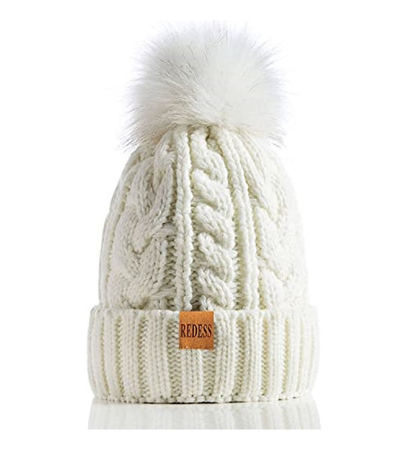 Gorro De Invierno Para Mujer Con Forro Polar Cálido