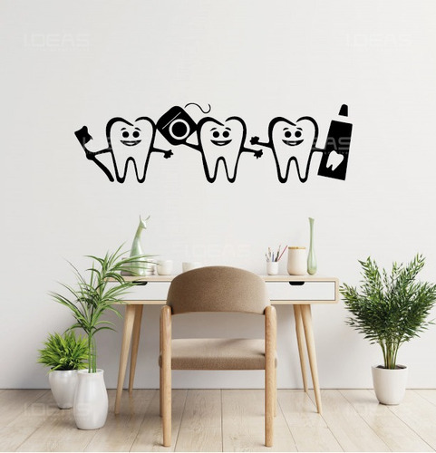 Vinilo Decorativo Para Dentistas Muelas Pegatina De Pared 