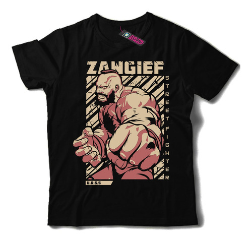 Remera Street Fighter Zangief Urss T127 Dtg Premium