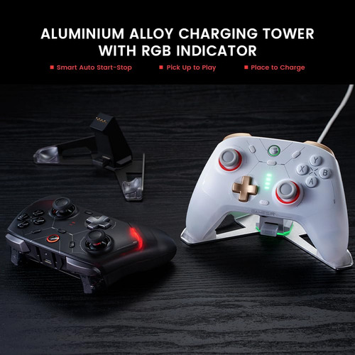 Gamesir White Cyclone 2 Pc Controller Mag-res Tmr Sticks...