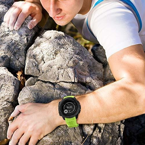 Malla De Silicona Garmin Instinct 2/ Solar/ Tactical Verde