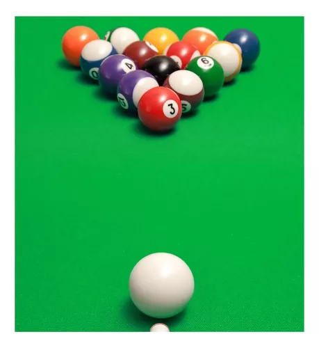 Jogo Bolas De Bilhar Snooker Sinuca 52mm 16 Peças