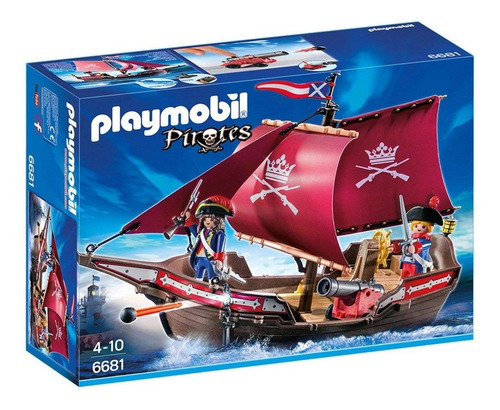 Barco Patrulla De Soldados Línea Pirata 6681 - Playmobil