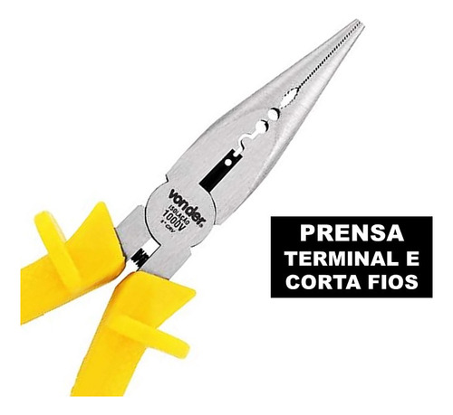 Alicate Bico Profissional 6 + Jogo Fenda/philips Isolada