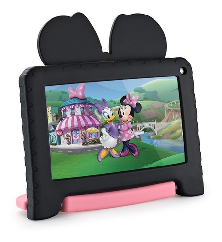 Imagen 2 de 6 de Tablet Multilaser Kids Minnie 7" 32GB negra/rosa 2GB de memoria RAM