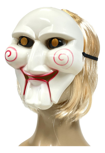 Careta Miedo Juego De Miedo Disfraz Halloween Cotillon Color Blanco Muñeco De Juegos Del Miedo