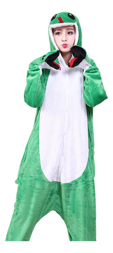 Traje De Dormir Green Snake Cosplay Para Mujer Y Niña Con Fo