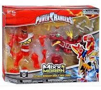 Comprar Power Rangers Red Ranger And T-rex Zord Cerrado Envíogratis 