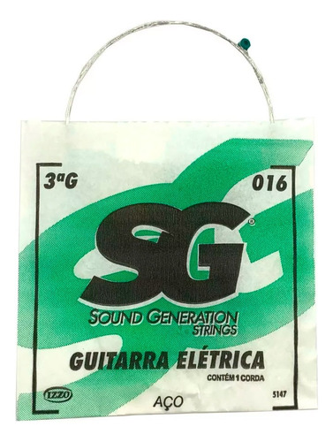 Corda Avulsa Sol Sg Terceira Guitarra Aço 016  - 1 Unidade