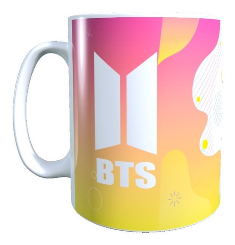 Taza - Tazón Diseño Bts, V, 320 Cc