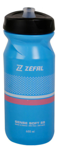 Garrafa Caramanhola De Bike Zéfal Sense Soft 65 650ml Cor Azul