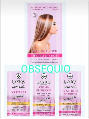 Kit Alisador Keratina Laxios+kit Sachet - mL a $47