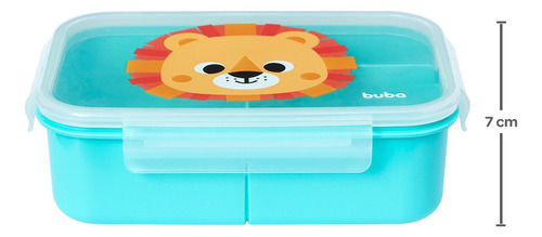 Lancheira Com Divisória Lunchbox 1000ml Marmita Buba Zoo