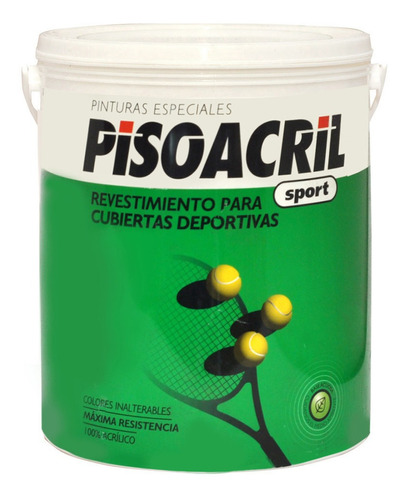 Revestimiento Acrílico Pisos Deportivos Pisoacril Sport 4lts Color Azul