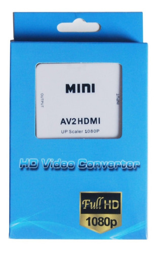Convertidor Rca /av A Hdmi Tv Hd Pc Laptop Video Beam 1080p