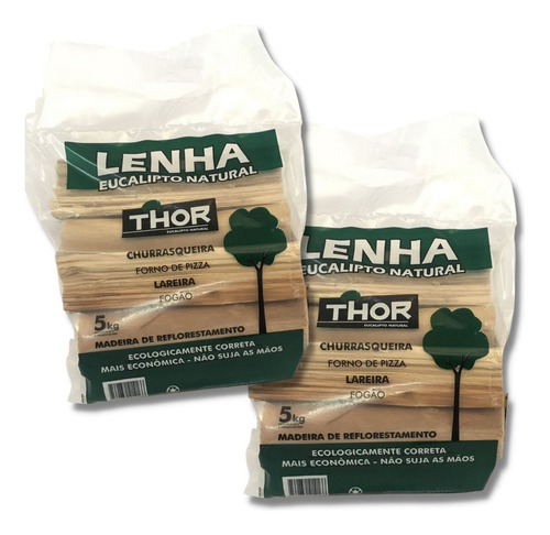Combo Fogueira 2 Lenha Thor Otimo Rendimento Selecionada