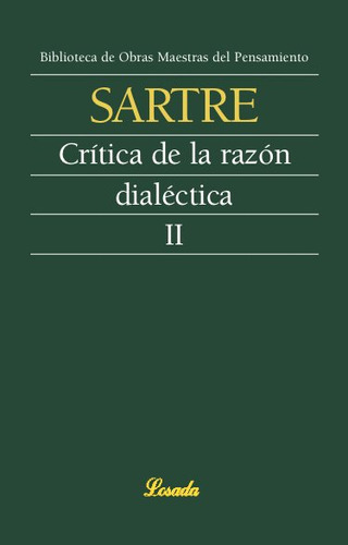 Libro Critica De La Razon Dialectica