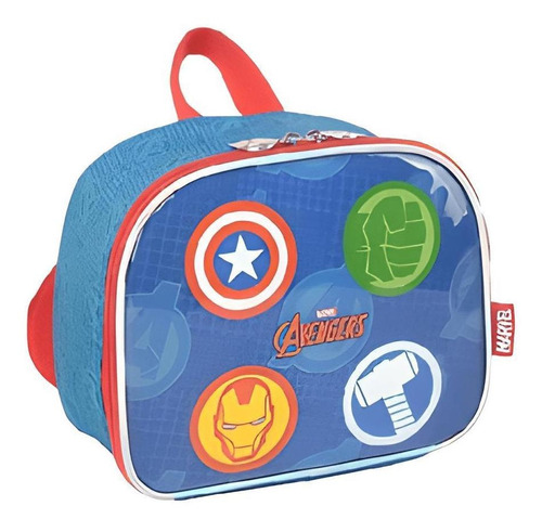 Lancheira Escolar Vingadores Avengers Azul La38013ag Luxcel