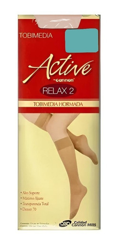 Tobimedias Active By Cannon Relax Alto Soporte Pack 12pares