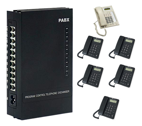 Kit Conmutador 3x8 N/epx; Tel Multilínea, 5 Ext. Moto Mc550