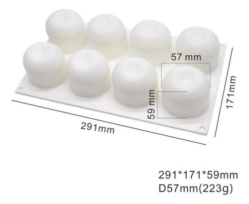 Molde De Silicona Para Tarta De Manzana, 3d, Para Fondant, P