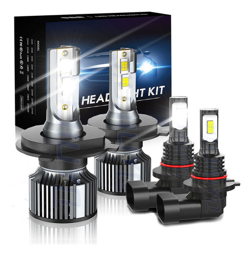 Kit De Luces Led H4 9006 Para Ford High Y Bajas Focos H4 900