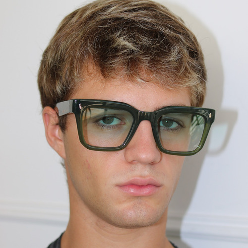 Anteojos Sol Infinit Jacobs Milky Olive Lente Verde Eco