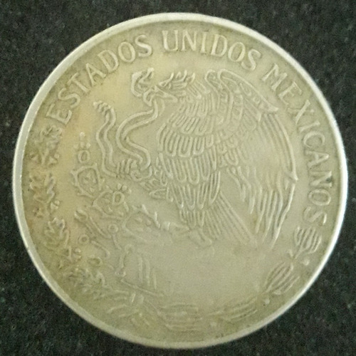 Imagem 2 de 2 de Moeda Un Peso Ano 1971 Estados Unidos Mexicanos