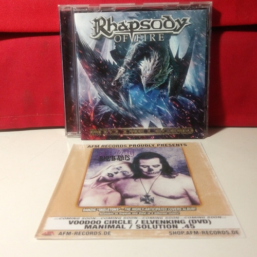 Rhapsody Of Fire Into The Legend Cd 1ra Ed Ale' 16 + Catálog