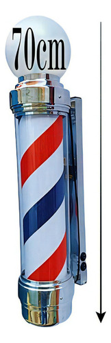 Barber Pole Giratório 70cm Voltagem Bivolt Estilo Clássico