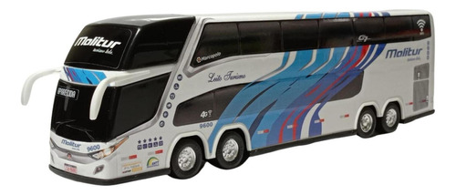 Ônibus Em Miniatura Viação Malitur B. 1800 Dd G7