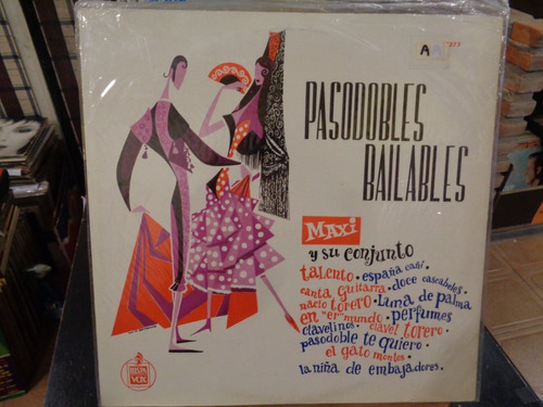 Pasodobles Bailables Maxi Y Conjunto Dj Disco Lp Vinilo P