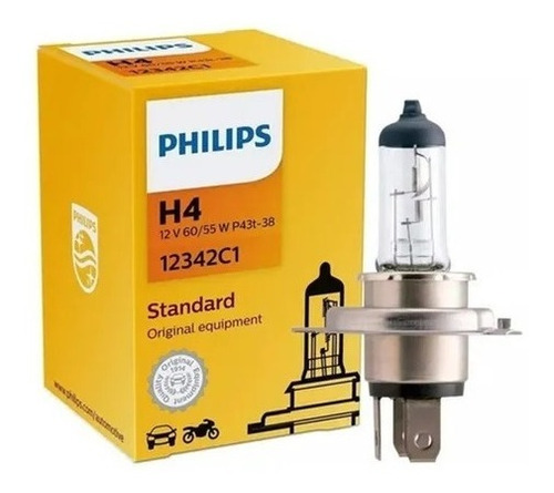 Lâmpada Philips Standard 60/55w 12v H4 Biodo 12342c1