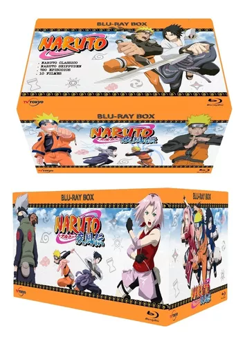 Blu-ray Naruto Clássico - Série completa com dublagem.