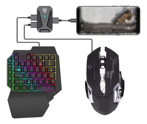 Convertidor De Adaptador De Juegos Bluetooth Teclado Mouse