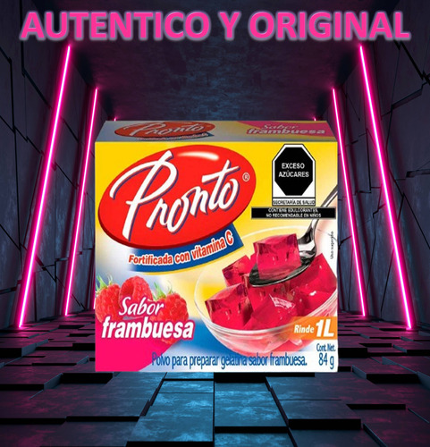 Pronto 3 Gelatinas De Agua Varios Sabores Con Vitamina C Wow