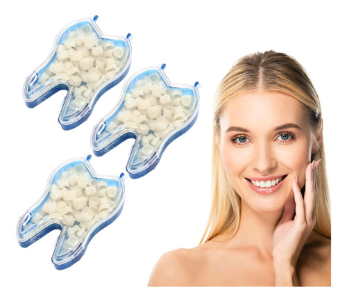 3×coronas Frontales Provisionales Para Dientes Porcelana D