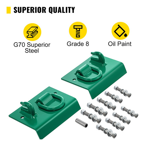 Vevor Ganchos De Sujeción Con Perno Para Tractor Compacto