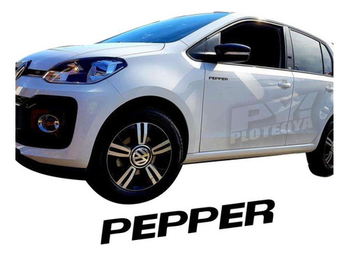 Calcos Pepper De Puerta Volkswagen Vw Up - Ploteoya