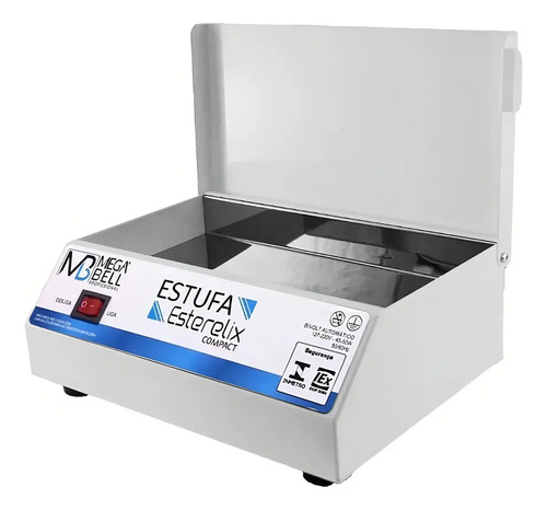 Estufa Manicure Esterilizador De Alicates Pedicure Mega Bell Cor Branco