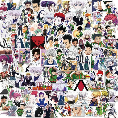 Set Stickers Hunter X Hunter Cazador Anime (100 Unid)
