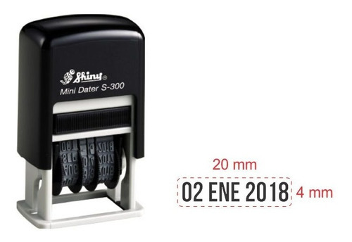 Fechador Automatico Shiny S-300 Color De La Tinta Negro Color Del Exterior Negro