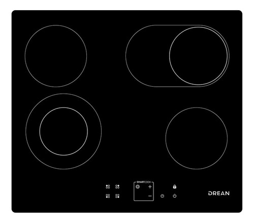 Anafe Eléctrico Vitrocerámico 60 Cm Negro Drean Aedr60cnv