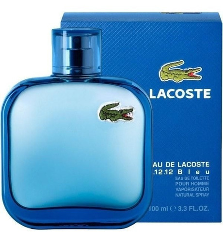 Perfume Lacoste Bleu 3.3 Oz Edt  Caballero.