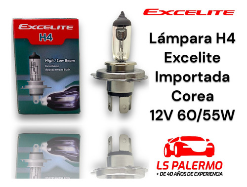 Lampara H4 12v 60/55w Alta Y Baja Autos Premium Importada